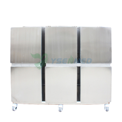 YSENMED YSVET1830D vétérinaire inoxydable Cage chien Cage banques inoxydable chenil banques Pet combinaison Cage