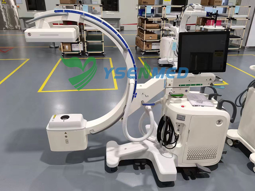 YSENMED YSX-C605V digital mobile FPD c-arm system for veterinary use.