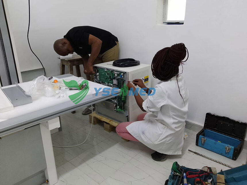 Kenyan customer is happy to receive YSENMED YSX500D DR system.