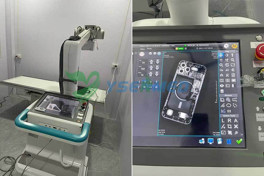 YSENMED YSX-mDR32A 32kW mobile digital x-ray system has been successfully installed in Laos.