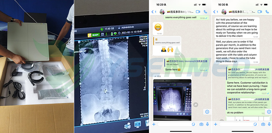 Distributor in Ecuador satisfied with the DR detector and service provided by YSENMED.