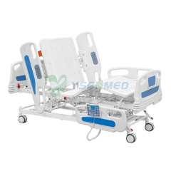 Cama de hospital eléctrica de cinco funciones de la cama eléctrica del cuidado de YSENMED YSHB-D504 con la función de pesaje