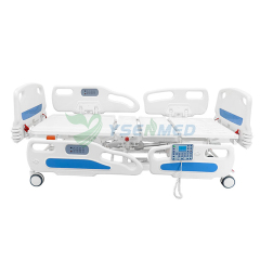 Cama de hospital eléctrica de cinco funciones de la cama eléctrica del cuidado de YSENMED YSHB-D504 con la función de pesaje