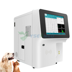 Analyseur d'hématologie vétérinaire/analyseur de cellules sanguines entièrement automatique en 5 parties pour animaux YSTE-HA5V