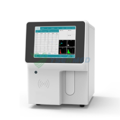 Analyseur d'hématologie vétérinaire/analyseur de cellules sanguines entièrement automatique en 5 parties pour animaux YSTE-HA5V