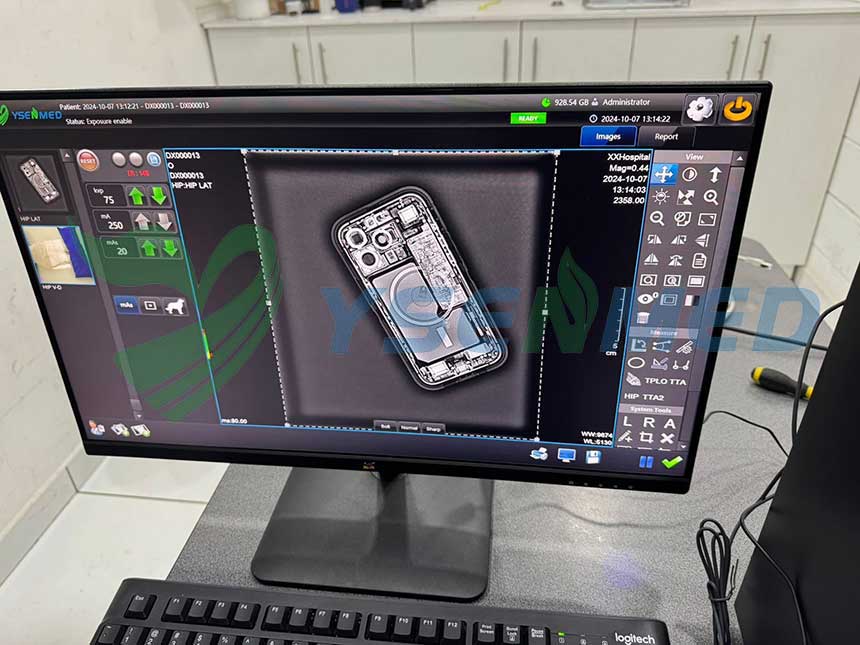 YSENMED YSDR-VET320 veterinary DR system installation completed in a clinic in Honduras