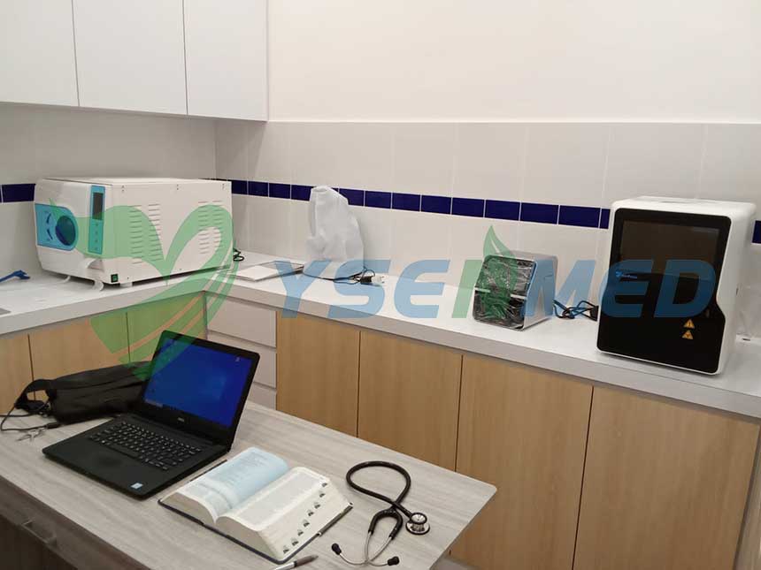 YSENMED veterinary equipment set up in a new vet clinic in Brunei