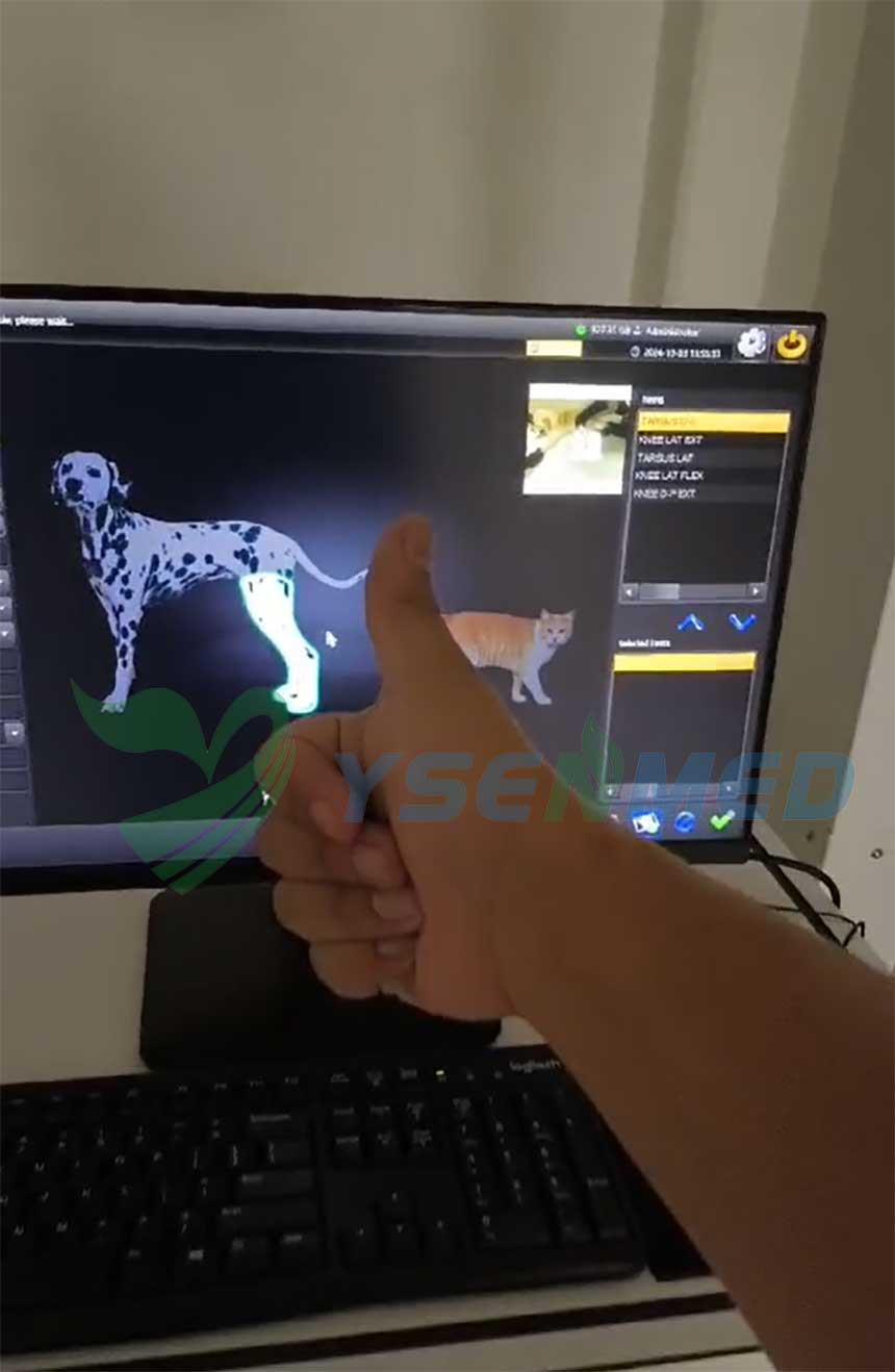 Columbian vet satisfied with YSDR-VET320 veterinary DR system