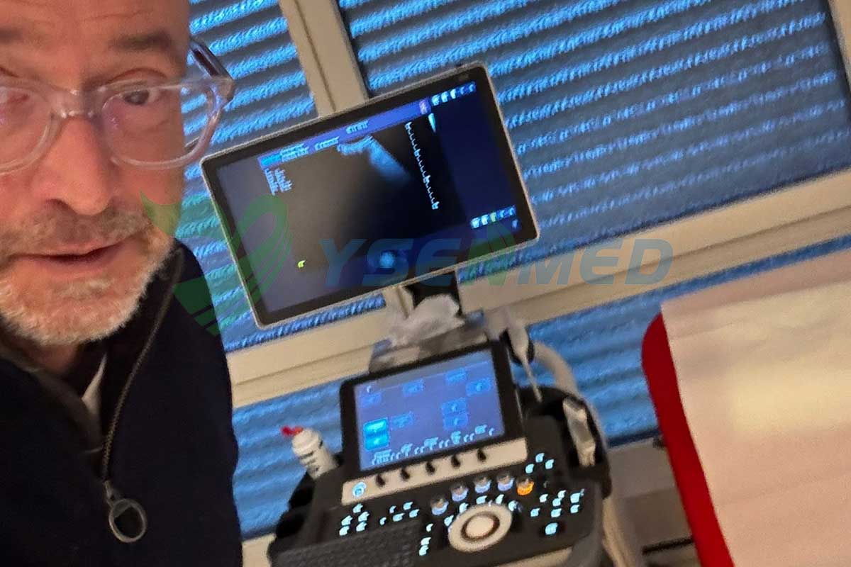 The well functioning SonoScape S50 ultrasound system makes Dr. Roger happy