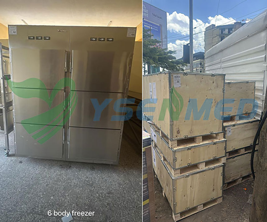 YSENMED delivers mortuary equipment to a funeral parlor in Kenya