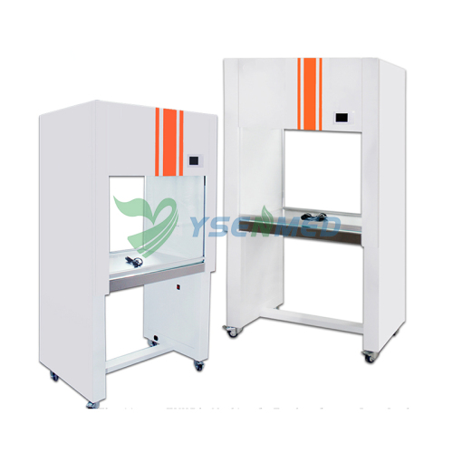 Poste de travail de laboratoire en acier inoxydable à flux laminaire vertical, simple poste, simple face — YSTE-CJ-1D SS