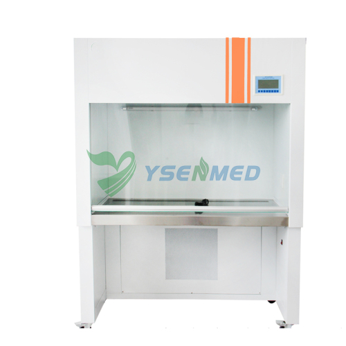 Poste de travail à flux laminaire vertical en acier inoxydable pour laboratoire — Double poste — Modèle YSTE-VS-1300U SS