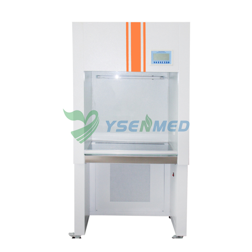 Poste de travail vertical à flux laminaire en acier inoxydable pour laboratoire — Modèle YSTE-VS-840U SS