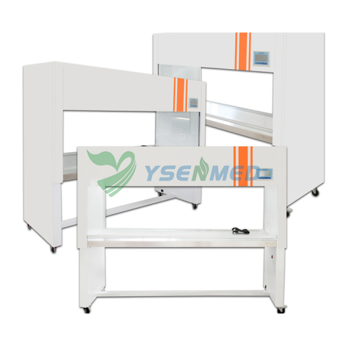 Poste de travail de laboratoire en acier inoxydable à flux laminaire vertical, simple face, à trois postes de travail — YSTE-CJ-3FD SS