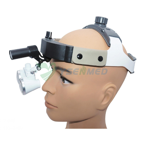 Head-mounted magnifier 3w dental loupes with led headlight adjustable medical surgical loupes YSDEN492