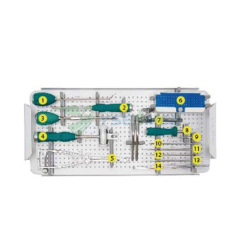 Cage cervicale Peek avec jeu d'instruments à vis de verrouillage 2200-20