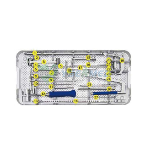 Juego de instrumentos para clavo intramedular tibial para abordaje suprarrotuliano 1200-15