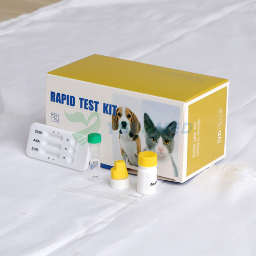 Tiras de prueba rápida veterinaria YSENMED EHR ANA CHW Ehrlichia Anaplasma Heartworm Combo Test