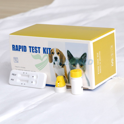 Bandelettes de test rapide vétérinaires YSENMED FIV Ab FeLV Ag Combo Test rapide