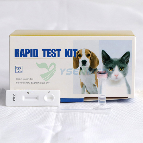 Bandelettes de test rapide vétérinaire YSENMED Test de péritonite infectieuse féline FIPV