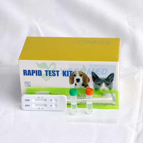 YSENMED Veterinary Rapid Test Strips CDV Ag CPV Ag Canine Distemper and Parvo Virus Antigen Combo Test Rápido