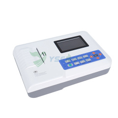 Dispositivo electrocardiógrafo portátil ECG digital de 3 canales YSECG-03D