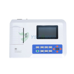 Dispositivo electrocardiógrafo portátil ECG digital de 3 canales YSECG-03D