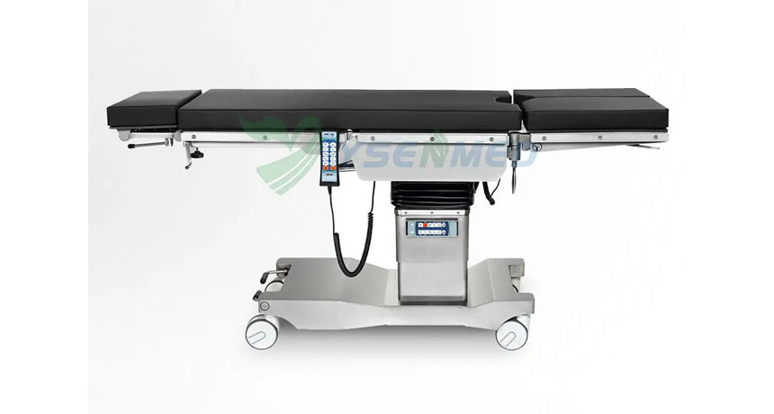 Demostration video of various actions that the YS0T-ET5 electric operation table avails.