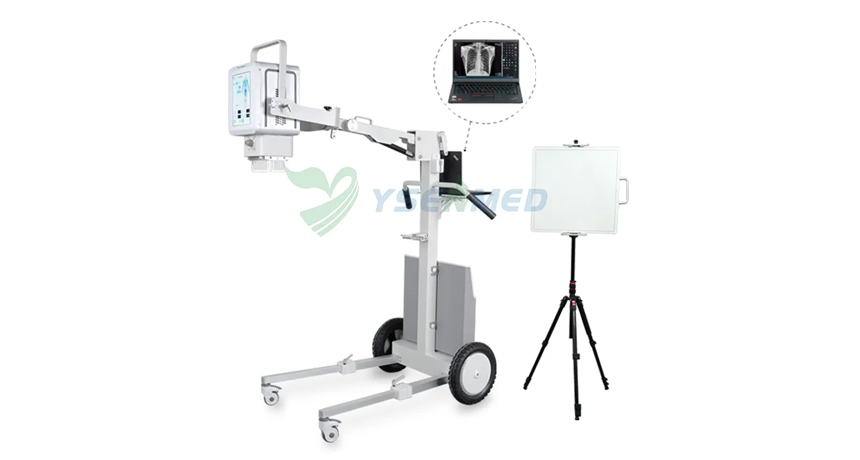 Operation interface introduction video for YSX056-PE 5.6kW portable veterinary x-ray unit.