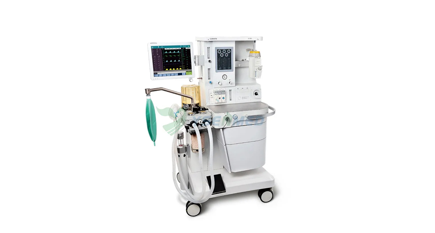 La composición y uso de las máquinas de anestesia.