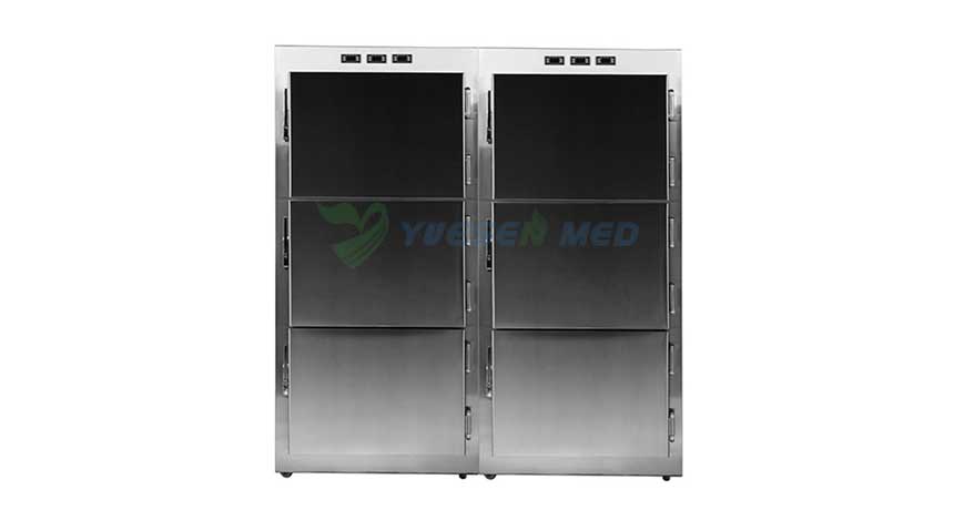 High quality stainless customized mortuary body freezer for a Kenyan funeral parlor.