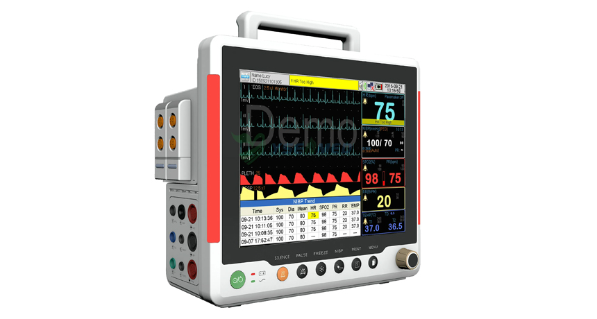 Button function introduction video for YSF8 multi-parameter patient monitor.