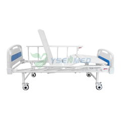 Lit d'hôpital manuel à deux secousses, lit manuel YSHB-S231