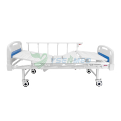 Lit d'hôpital manuel à deux secousses, lit manuel YSHB-S231