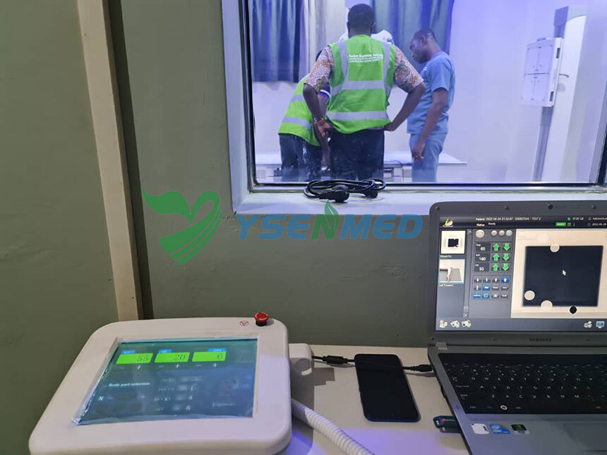L'installation et la mise en service de l'appareil de radiographie numérique YSENMED YSX200D sont terminées au Ghana