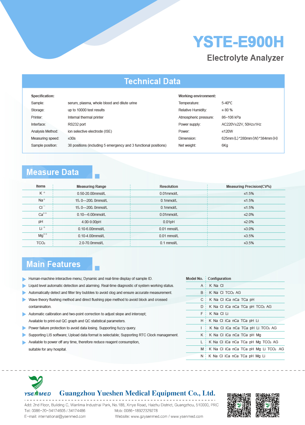 laboratory electrolyte analyzer