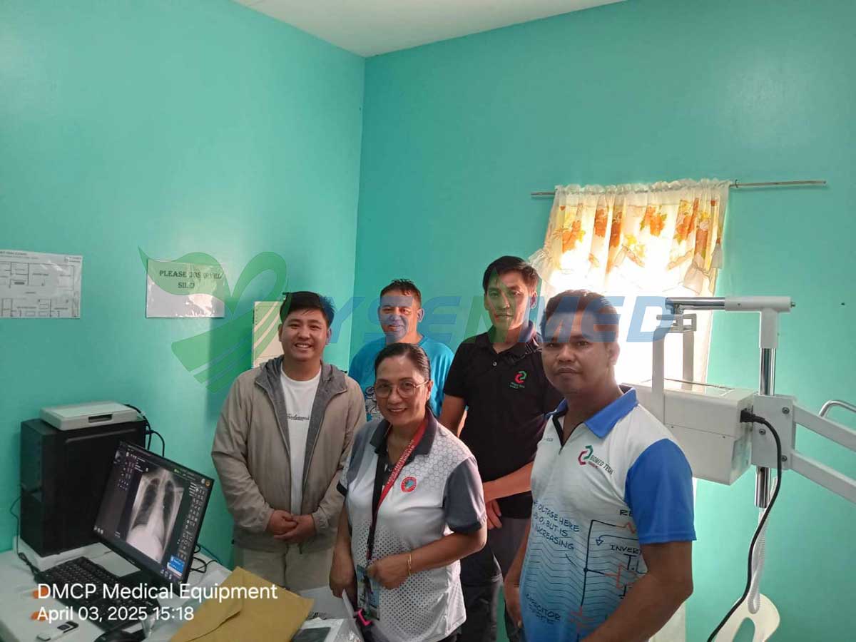 Installation d'un appareil de radiographie numérique portable YSX056-PE aux Philippines