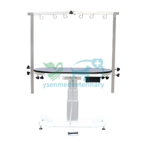 Oval Top Electric Pedestal Grooming Table YSFT-891 YSFT-891-OV