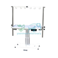 Rectangle Pedestal Table with Stainless Steel Top YSFT-892
