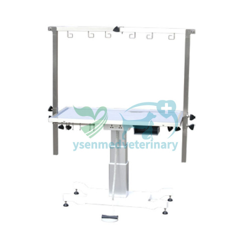 Rectangle Pedestal Table with Stainless Steel Top YSFT-892