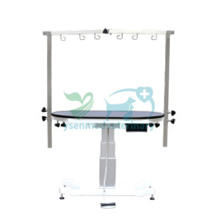 Oval Top Electric Pedestal Grooming Table YSFT-891 YSFT-891-OV