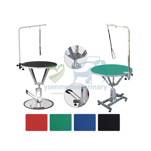 Round Type Animals Hydraulic Vet Beauty Grooming Table YSVET-MY8008