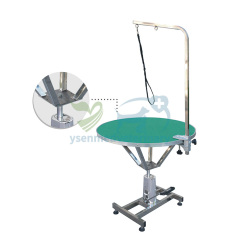 Round Type Animals Hydraulic Vet Beauty Grooming Table YSVET-MY8008
