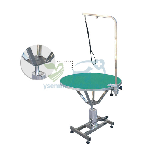 Round Type Animals Hydraulic Vet Beauty Grooming Table YSVET-MY8008