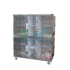 Stainless steel high end cat boarding cages YSVET1500M