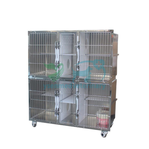 Stainless steel high end cat boarding cages YSVET1500M