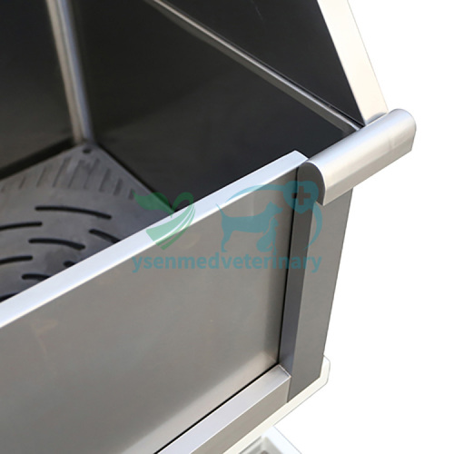 Rounded Corner Electrical Bathing Tub with Overhead Grooming Arm and Lifting Door YSBTS-142E