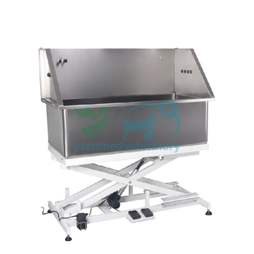 Stainless steel walk-in tub electric elevated raised grate puppy raiser tub YSBTS-138E