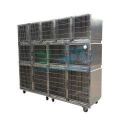 Large Stainless Steel Combination Vet Cage YSVET0510