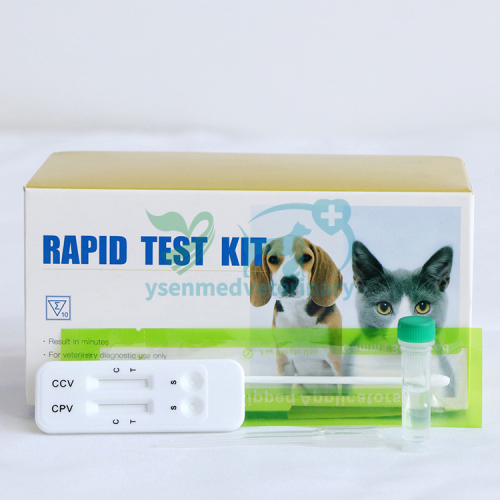 Tiras de prueba rápida veterinaria CPV Ag + CCV Ag Antígeno del virus del parvo canino y prueba rápida combinada del antígeno del virus de la corona canina